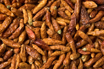 Obraz premium Dried red hot chili peppers