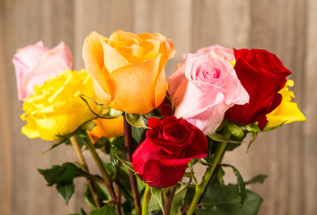 Bouquet of Roses in Multiple Colors