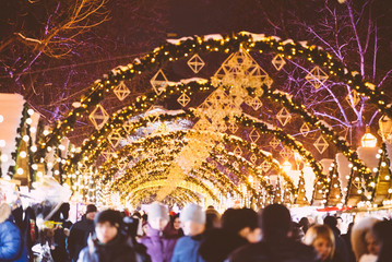 Christmas Fair in European City
