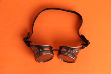 Steampunk type welder glasses for disguise