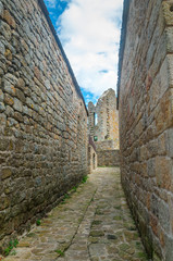 La Garde-Guérin, fortified village in Lozère,France.