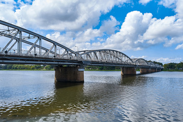 Trang Tien Bridge and Perfume river view, Hue city, Vietnam