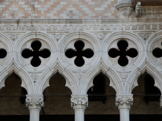 Palazzo Ducale,Palacio Ducal, en la Plaza de San Marcos, símbolos de Venecia. Edificio de estilo gótico, residencia de los dux,  República de Venecia.