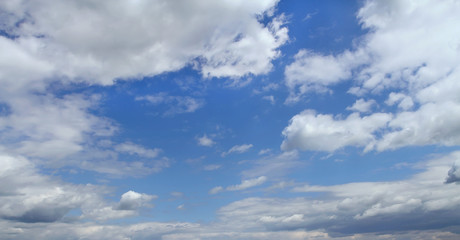 Blue sky in the clouds