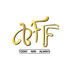 Fashion print BFF - best friends forever, 