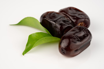 ripe date on white background	
