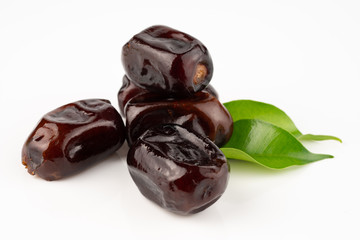 ripe date on white background	
