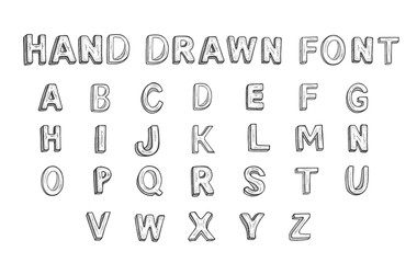 Hand Drawn Font