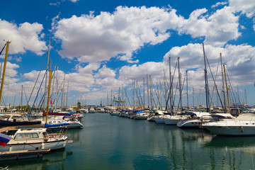 Port Marina. Larnaca city.Cyprus.