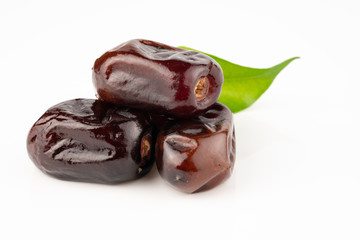 ripe date on white background	