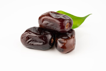 ripe date on white background	