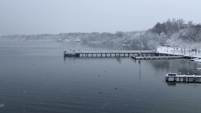 Utting am Ammersee, Winter, Schnee, Bayern