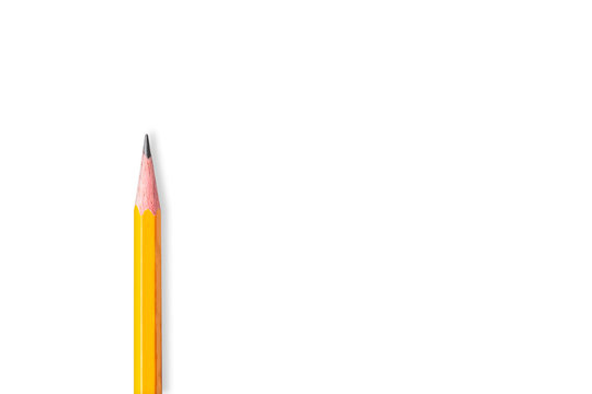 Pencil isolated on white background copy space available for text