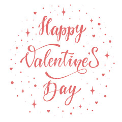 cute Happy Valentine's day poster, card, banner, print design