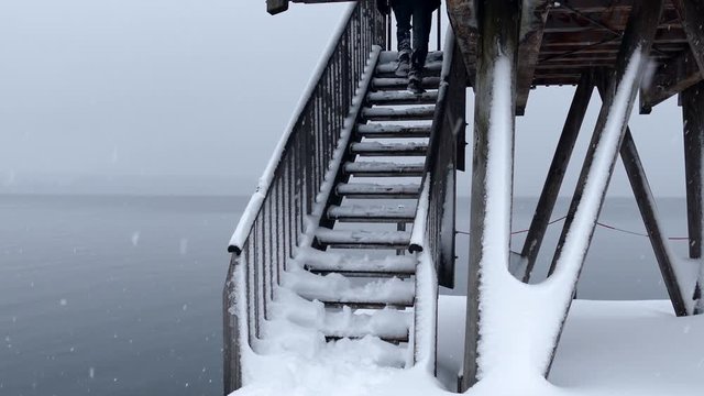 Utting am Ammersee, Winter, Schnee, Bayern