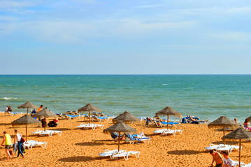 Fototapeta na wymiar Albufeira Beach in Portugal
