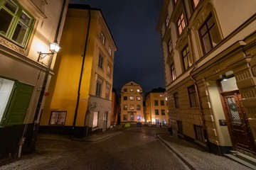 Obraz na płótnie Canvas historische Altstadt von Gamla Stan in Stockholm, Schweden