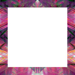 Grunge abstract color frame with empty space