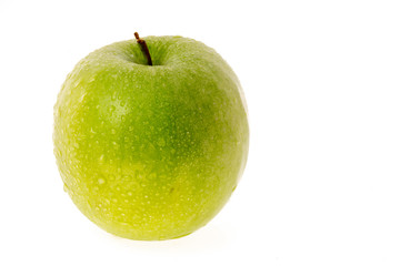 green apple isolated on white background
