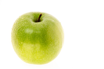 green apple isolated on white background