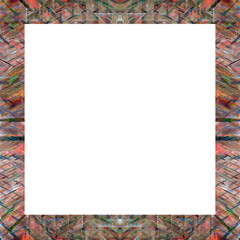 Grunge abstract color frame with empty space