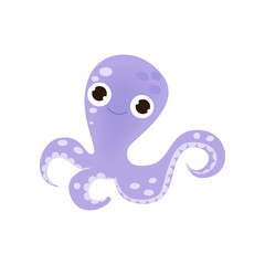 Cute cartoon image of an animal. Funny cute animal.