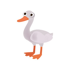 Cute cartoon image of an animal. Funny cute animal.