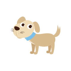 Cute cartoon image of an animal. Funny cute animal.