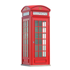 Red phone booth. London, british and english symbol.