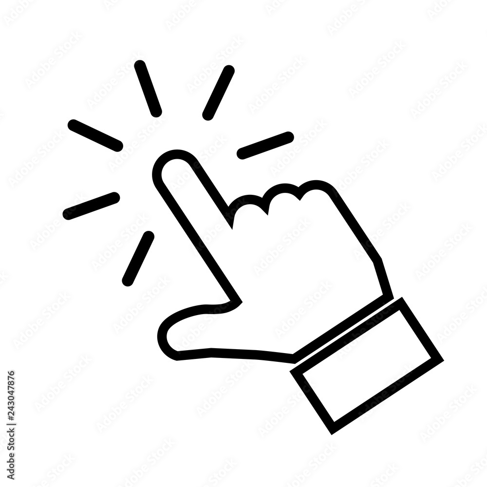 Poster hand making selection icon sign – stock vector