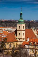 Obraz premium Discalced Carmelite Church of Our Lady Victorious also called Shrine of the Infant Jesus of Prague in Malá Strana at old town in Prague