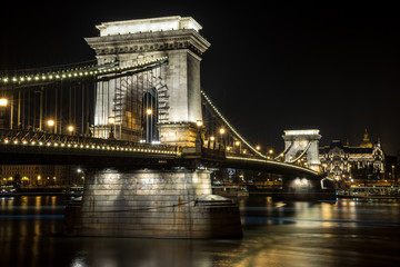 Széchenyi Chain Bridge at night