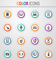 Home appliances icons set