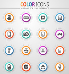 Home appliances icons set