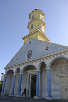 Iglesia patrimonial Chonchi, en Chilo&eacute;