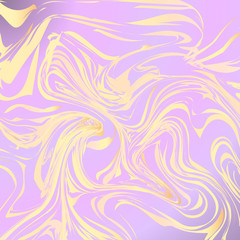Marble abstract background. Bright gradient backdrop. Liquid flow effect. Watercolor stains painting.  Vector illustration. Easy to edit design template