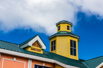 Yellow and Green Cupola and Roof