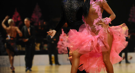 woman and man dancer latino international dancing