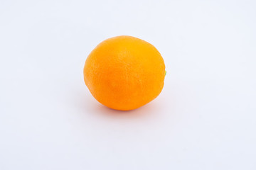 navel orange on white background