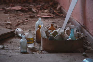 Old medicine bottles