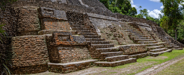 Stairs, High Temple, Laminai Mayan Site, Belize - 243055044