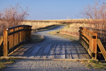 Views from the Cradleboard Trail walking path on the Carolyn Holmberg Preserve in Broomfield...