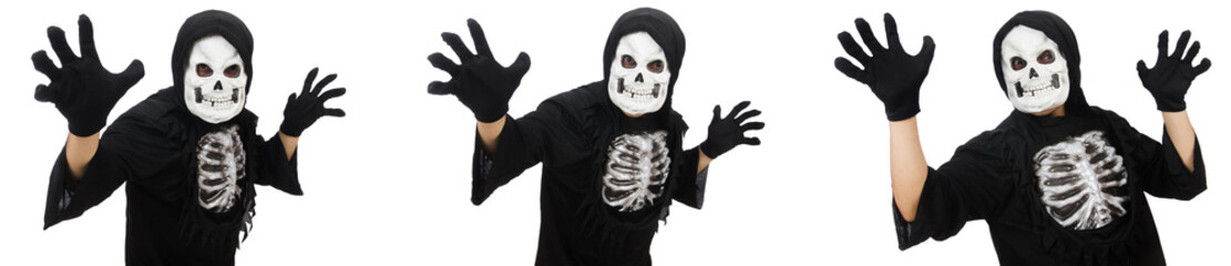Scary man in halloween concept