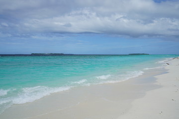 Beautiful seascape in the Maldives