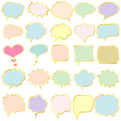 Fototapeta premium 手書き 吹き出し