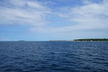 Obraz premium View of the ocean in the Maldives