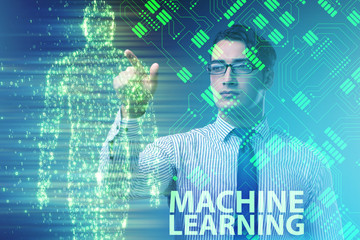 Machine learning concept as modern technology