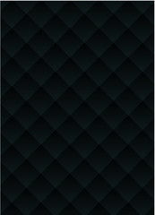 Black abstract geometric background with rhombus pattern. - 243060489