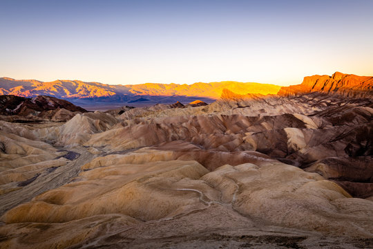 Sunrise over Zabriskie Point