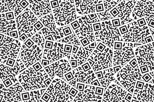 QR Code Background. Quick Response Code for Supermarket, E-commerce, Shop Etc